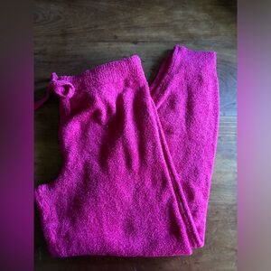 Maurices Pink Fluffy Soft and Stretchy Joggers